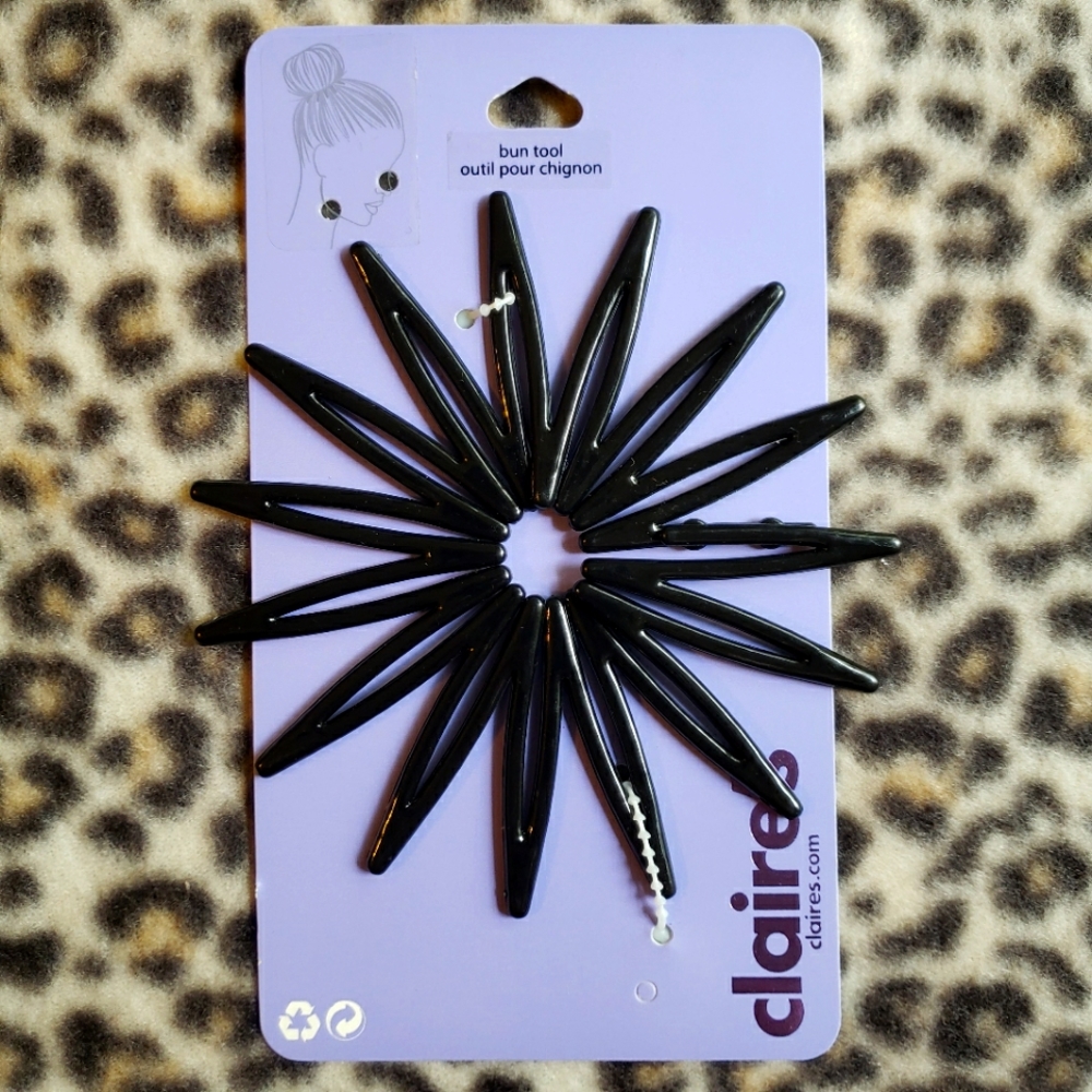 Claire's Black Plastic Bun Tool, Hair Styling Tool, Brand New/Never Used (NWT)